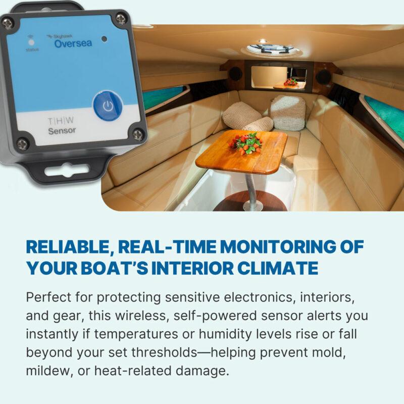Skyhawk Oversea Temp., Humidity and Water Sensor - Oversea Boat ...