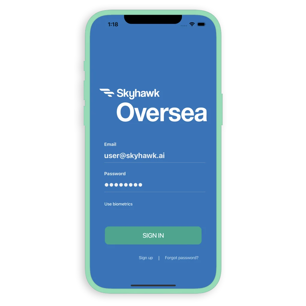 Oversea subscription for boat monitoring services