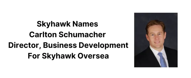 Carlton Schumacher Joins the team at Skyhawk Oversea