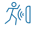 passive infared motion sensor icon