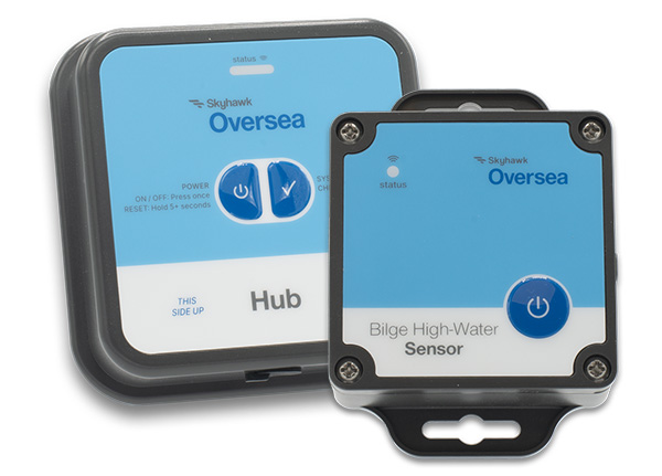 oversea bilge high-water sensor and hub