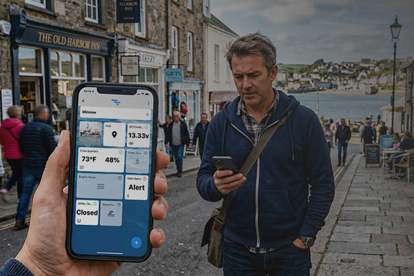 man-getting-alert-of-unwanted-entry alert for unwanted boat entry